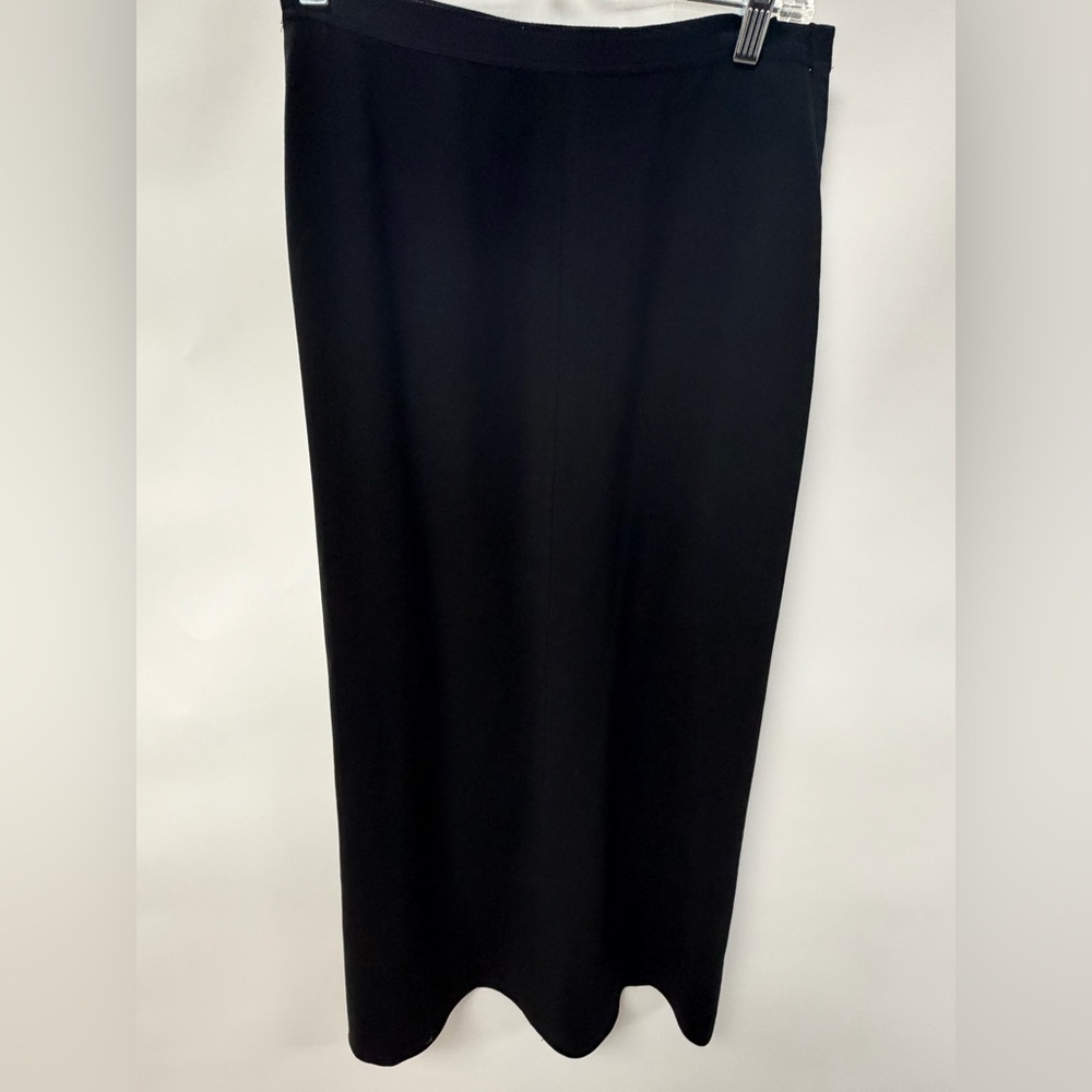 DKNY Essentials Classic Black Wool midi Skirt